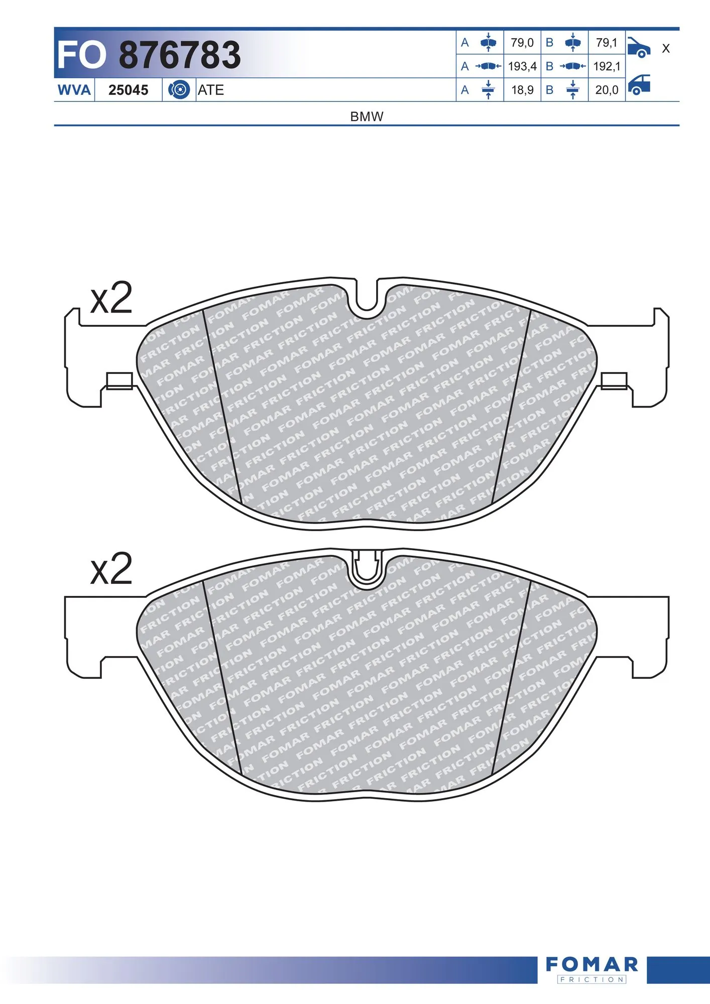 Brake Pad Set, disc brake